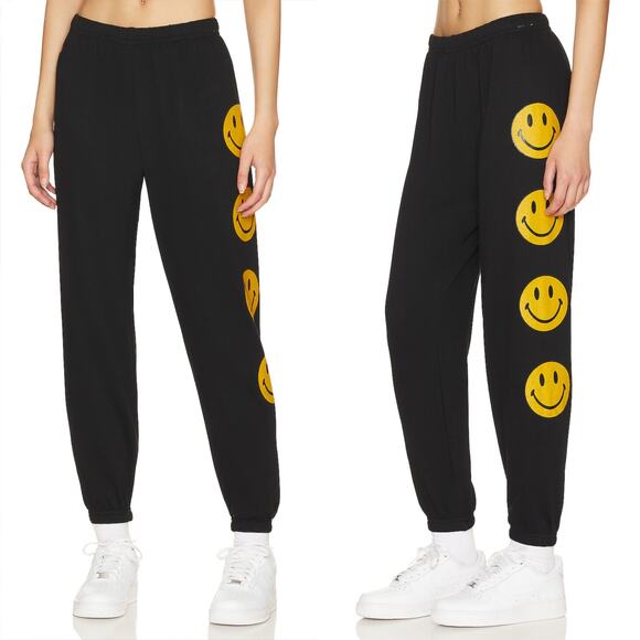Aviator Nation Smiley 2 Sweatpant Black - Picture 1 of 11
